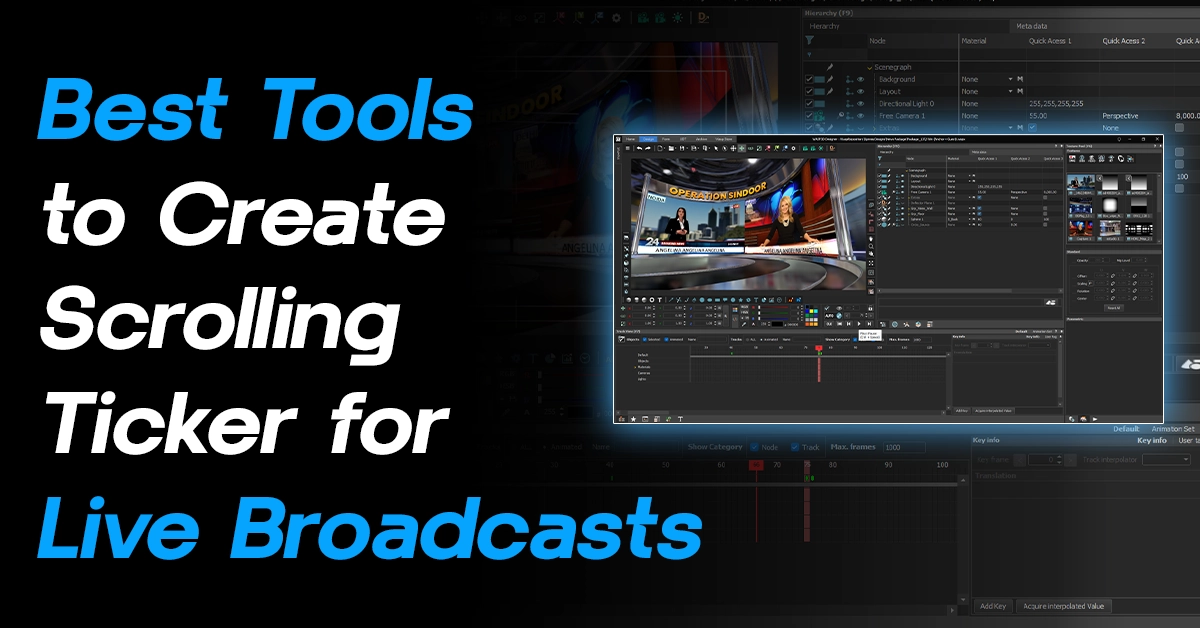 Best Tools to Create Scrolling Ticker for Live Broadcasts