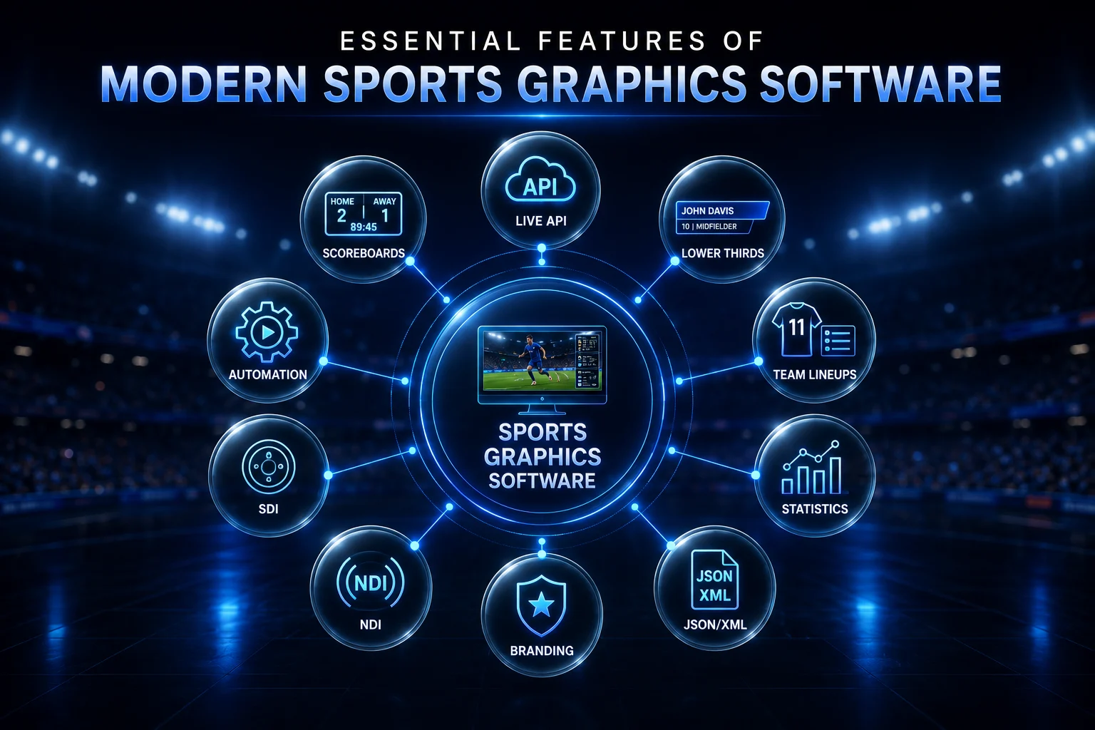 live graphics for sports broadcasts